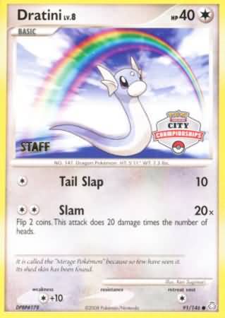 Dratini (91/146) (City Championship Promo Staff) [Diamond & Pearl: Legends Awakened] - Card Brawlers | Quebec | Canada | Yu-Gi-Oh!