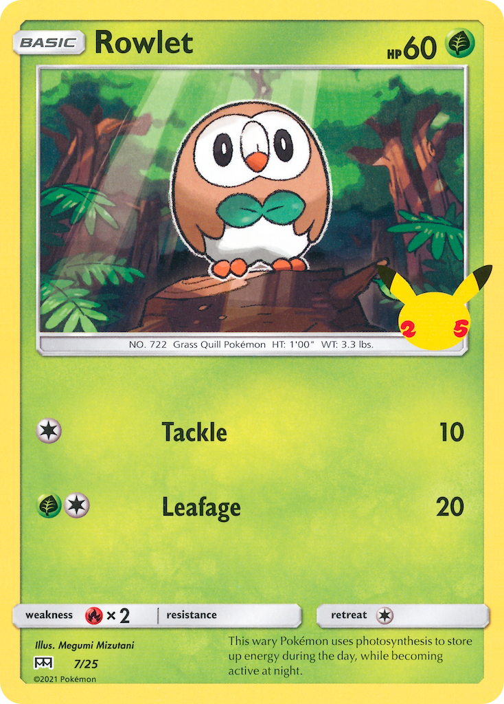 Rowlet (7/25) [McDonald's 25th Anniversary] - Card Brawlers | Quebec | Canada | Yu-Gi-Oh!