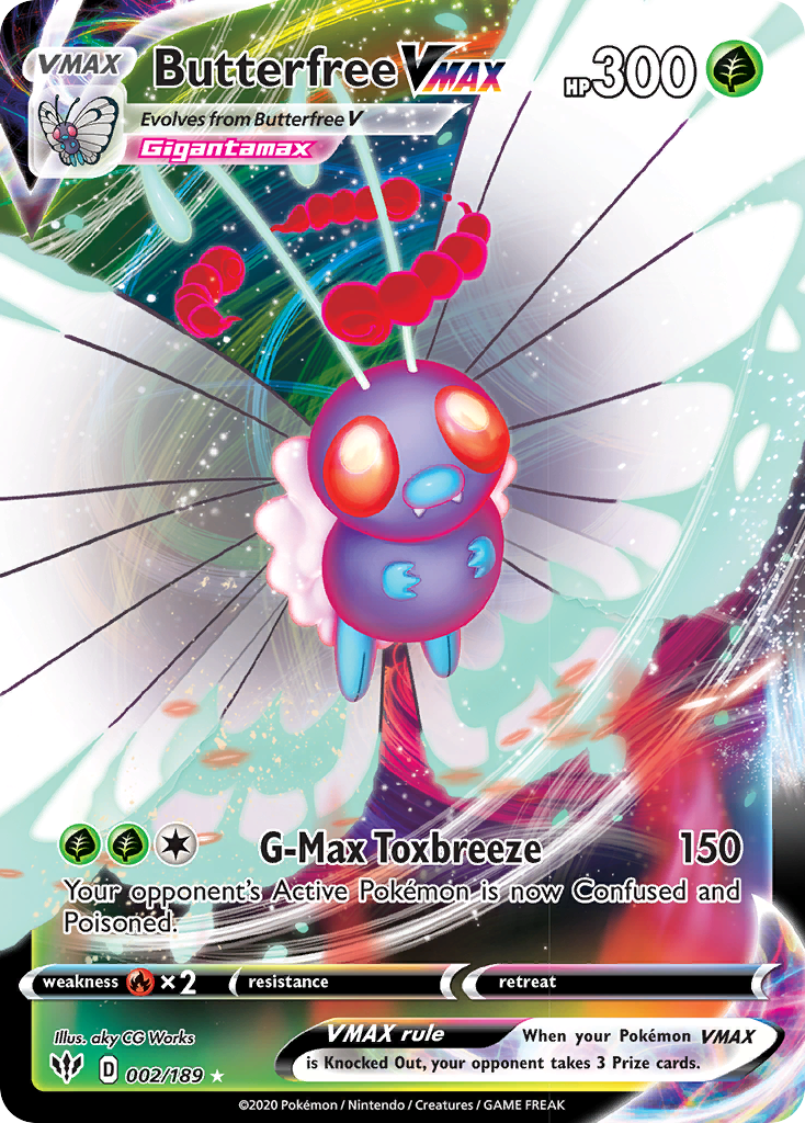 Butterfree VMAX (002/189) [Sword & Shield: Darkness Ablaze] - Card Brawlers | Quebec | Canada | Yu-Gi-Oh!
