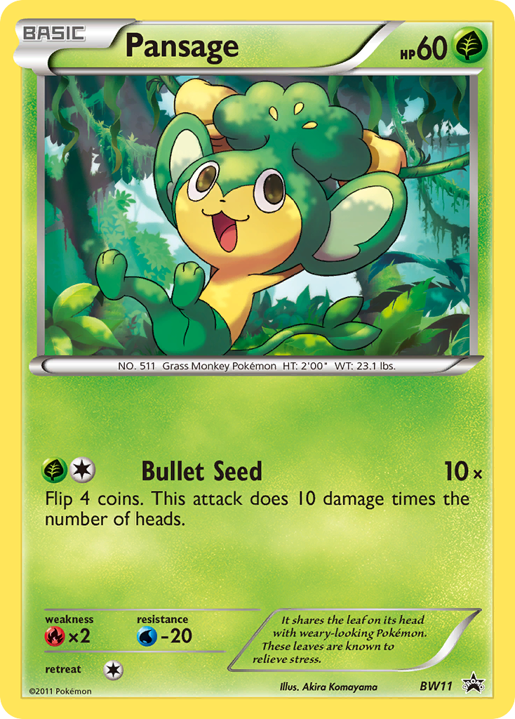 Pansage (BW11) [Black & White: Black Star Promos] - Card Brawlers | Quebec | Canada | Yu-Gi-Oh!