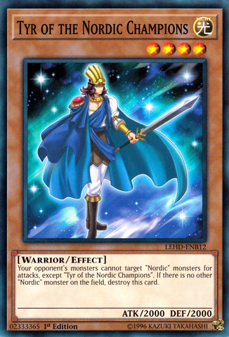 Tyr of the Nordic Champions [LEHD-ENB12] Common - Card Brawlers | Quebec | Canada | Yu-Gi-Oh!