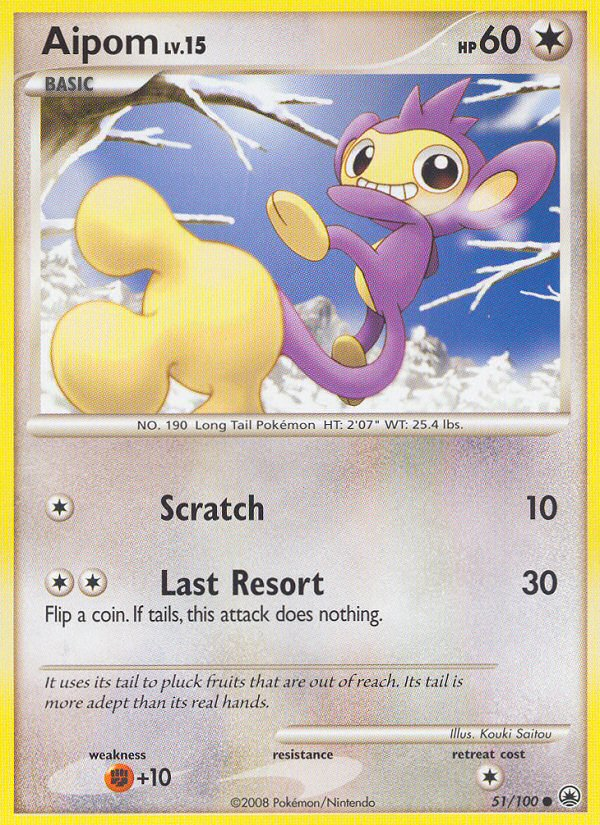 Aipom (51/100) [Diamond & Pearl: Majestic Dawn] - Card Brawlers | Quebec | Canada | Yu-Gi-Oh!
