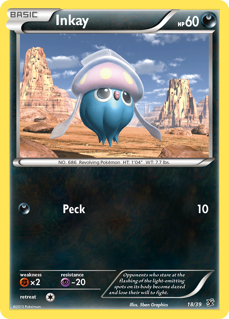 Inkay (18/39) [XY: Kalos Starter Set] - Card Brawlers | Quebec | Canada | Yu-Gi-Oh!