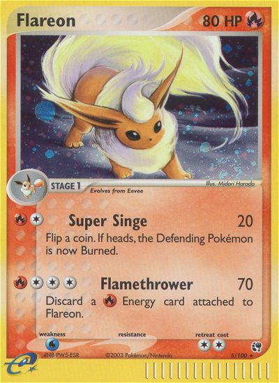 Flareon (5/100) [EX: Sandstorm] - Card Brawlers | Quebec | Canada | Yu-Gi-Oh!