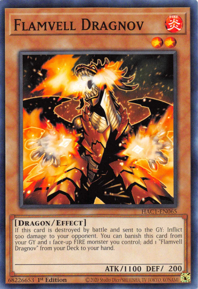 Flamvell Dragnov [HAC1-EN065] Common - Card Brawlers | Quebec | Canada | Yu-Gi-Oh!