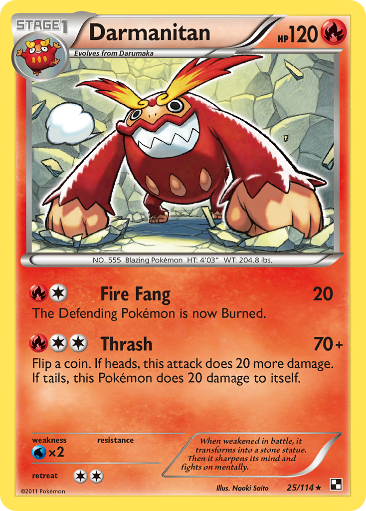 Darmanitan (25/114) [Black & White: Base Set] - Card Brawlers | Quebec | Canada | Yu-Gi-Oh!