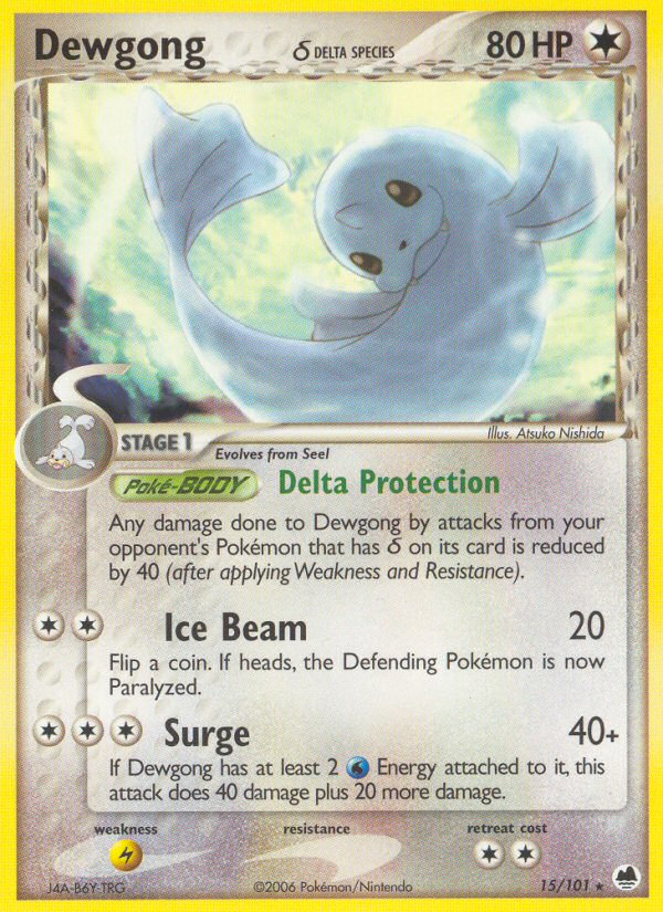 Dewgong (15/101) (Delta Species) [EX: Dragon Frontiers] - Card Brawlers | Quebec | Canada | Yu-Gi-Oh!