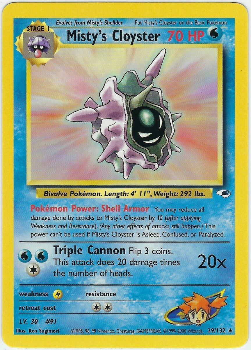 Misty's Cloyster (29/132) [Gym Heroes Unlimited] - Card Brawlers | Quebec | Canada | Yu-Gi-Oh!