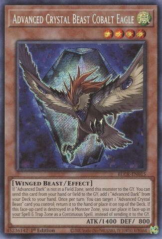 Advanced Crystal Beast Cobalt Eagle [BLCR-EN015] Secret Rare - Card Brawlers | Quebec | Canada | Yu-Gi-Oh!