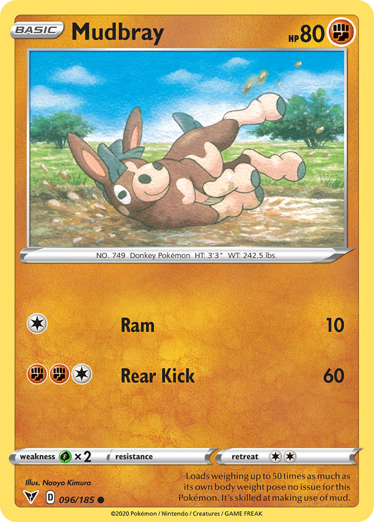 Mudbray (096/185) [Sword & Shield: Vivid Voltage] - Card Brawlers | Quebec | Canada | Yu-Gi-Oh!