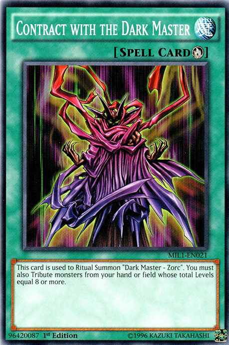 Contract with the Dark Master [MIL1-EN021] Common - Card Brawlers | Quebec | Canada | Yu-Gi-Oh!