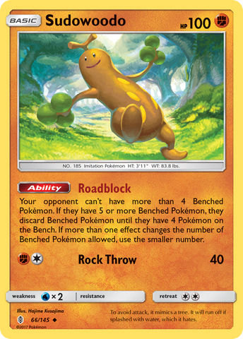 Sudowoodo (66/145) [Sun & Moon: Guardians Rising] - Card Brawlers | Quebec | Canada | Yu-Gi-Oh!