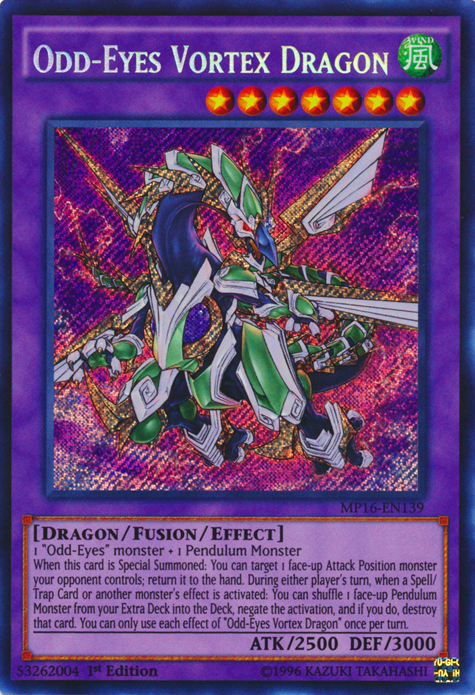 Odd-Eyes Vortex Dragon [MP16-EN139] Secret Rare - Card Brawlers | Quebec | Canada | Yu-Gi-Oh!