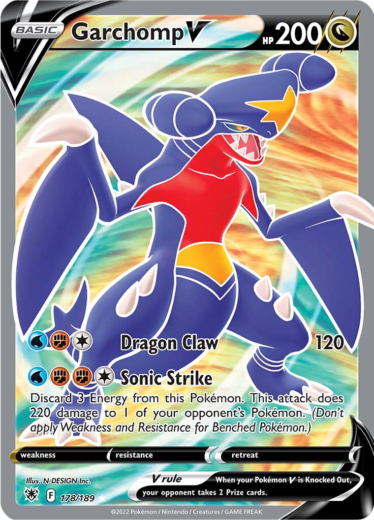 Garchomp V (178/189) [Sword & Shield: Astral Radiance] - Card Brawlers | Quebec | Canada | Yu-Gi-Oh!
