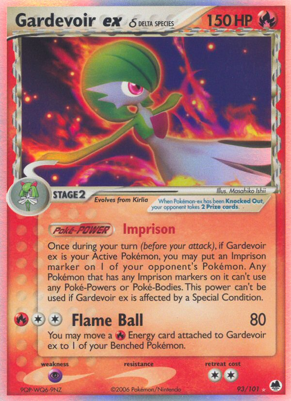 Gardevoir ex (93/101) (Delta Species) [EX: Dragon Frontiers] - Card Brawlers | Quebec | Canada | Yu-Gi-Oh!