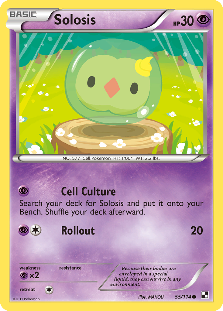 Solosis (55/114) [Black & White: Base Set] - Card Brawlers | Quebec | Canada | Yu-Gi-Oh!