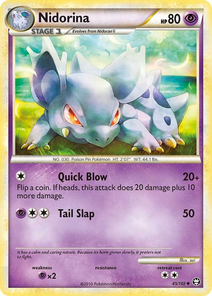 Nidorina (45/102) [HeartGold & SoulSilver: Triumphant] - Card Brawlers | Quebec | Canada | Yu-Gi-Oh!