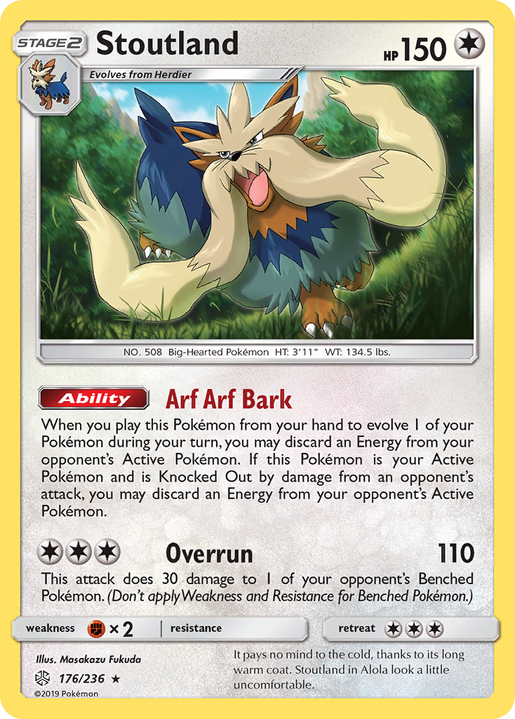 Stoutland (176/236) [Sun & Moon: Cosmic Eclipse] - Card Brawlers | Quebec | Canada | Yu-Gi-Oh!