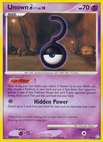 Unown ? (82/146) [Diamond & Pearl: Legends Awakened] - Card Brawlers | Quebec | Canada | Yu-Gi-Oh!