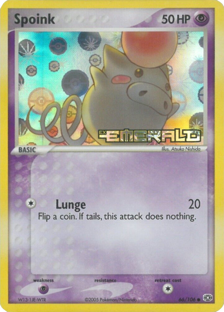 Spoink (66/106) (Stamped) [EX: Emerald] - Card Brawlers | Quebec | Canada | Yu-Gi-Oh!