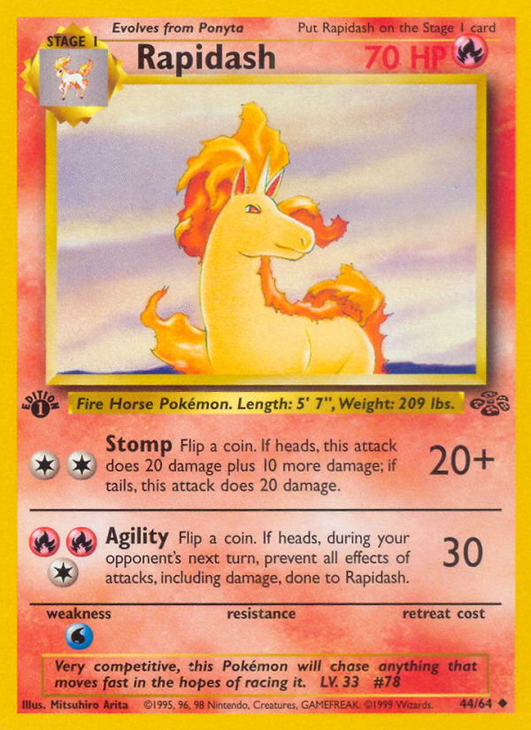 Rapidash (44/64) [Jungle 1st Edition] - Card Brawlers | Quebec | Canada | Yu-Gi-Oh!