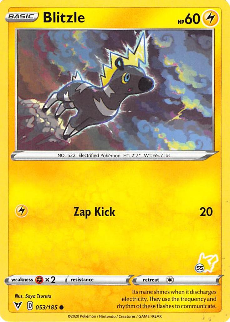 Blitzle (053/185) (Pikachu Stamp #55) [Battle Academy 2022] - Card Brawlers | Quebec | Canada | Yu-Gi-Oh!