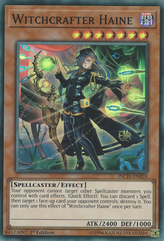 Witchcrafter Haine [INCH-EN018] Super Rare - Card Brawlers | Quebec | Canada | Yu-Gi-Oh!