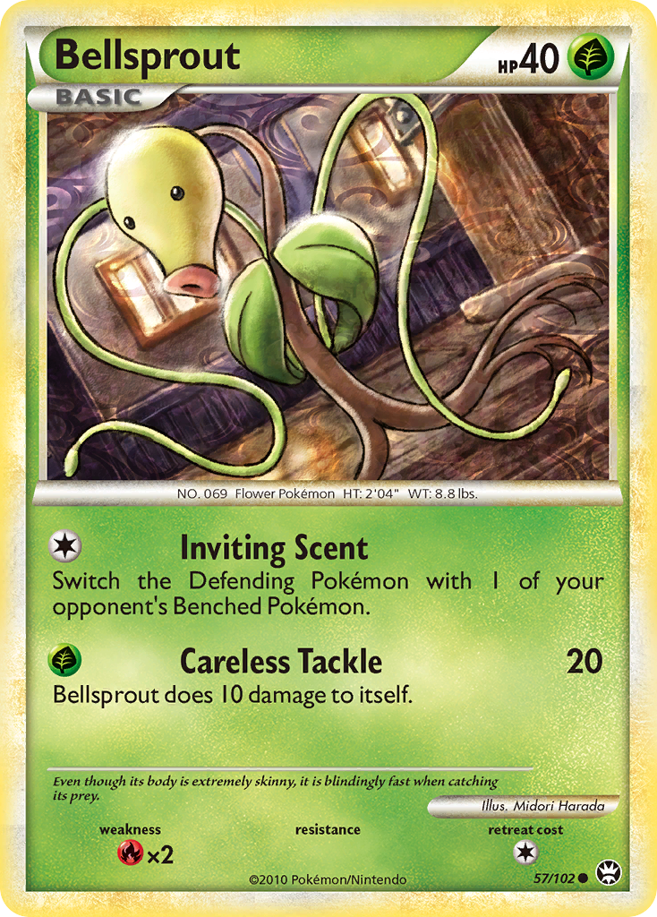 Bellsprout (57/102) [HeartGold & SoulSilver: Triumphant] - Card Brawlers | Quebec | Canada | Yu-Gi-Oh!