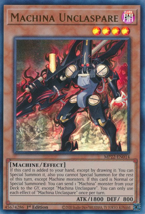 Machina Unclaspare [MP22-EN014] Ultra Rare - Card Brawlers | Quebec | Canada | Yu-Gi-Oh!