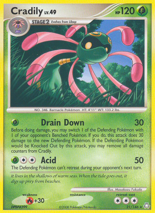 Cradily (21/146) [Diamond & Pearl: Legends Awakened] - Card Brawlers | Quebec | Canada | Yu-Gi-Oh!