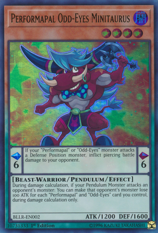 Performapal Odd-Eyes Minitaurus [BLLR-EN002] Ultra Rare - Yu-Gi-Oh! - Card Brawlers | Quebec | Canada |