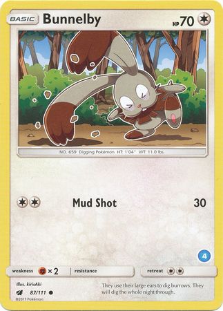 Bunnelby (87/111) (Deck Exclusive #4) [Sun & Moon: Trainer Kit - Alolan Ninetales] - Card Brawlers | Quebec | Canada | Yu-Gi-Oh!