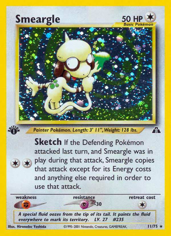 Smeargle (11/75) [Neo Discovery 1st Edition] - Card Brawlers | Quebec | Canada | Yu-Gi-Oh!