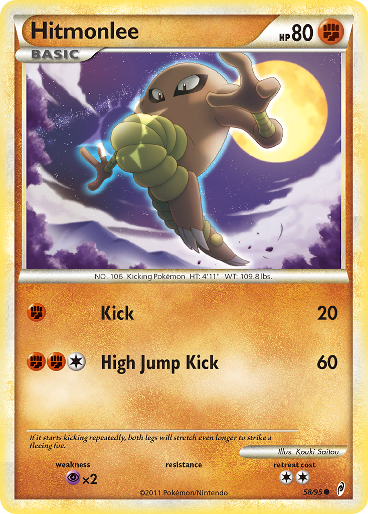 Hitmonlee (58/95) [HeartGold & SoulSilver: Call of Legends] - Card Brawlers | Quebec | Canada | Yu-Gi-Oh!