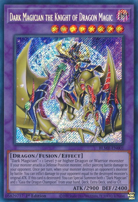 Dark Magician the Knight of Dragon Magic [BLMR-EN001] Secret Rare - Card Brawlers | Quebec | Canada | Yu-Gi-Oh!