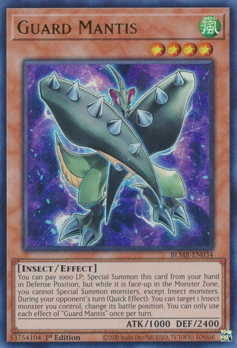 Guard Mantis [BLMR-EN034] Ultra Rare - Card Brawlers | Quebec | Canada | Yu-Gi-Oh!