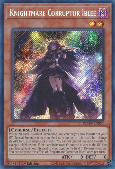 Knightmare Corruptor Iblee [BLMR-EN057] Secret Rare - Card Brawlers | Quebec | Canada | Yu-Gi-Oh!