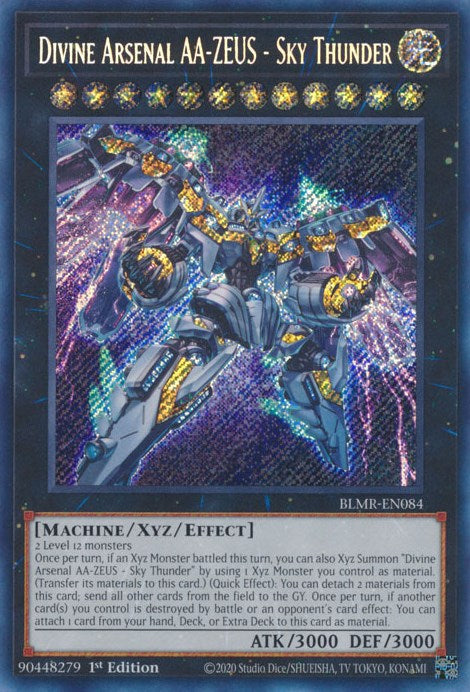 Divine Arsenal AA-ZEUS - Sky Thunder [BLMR-EN084] Secret Rare - Card Brawlers | Quebec | Canada | Yu-Gi-Oh!