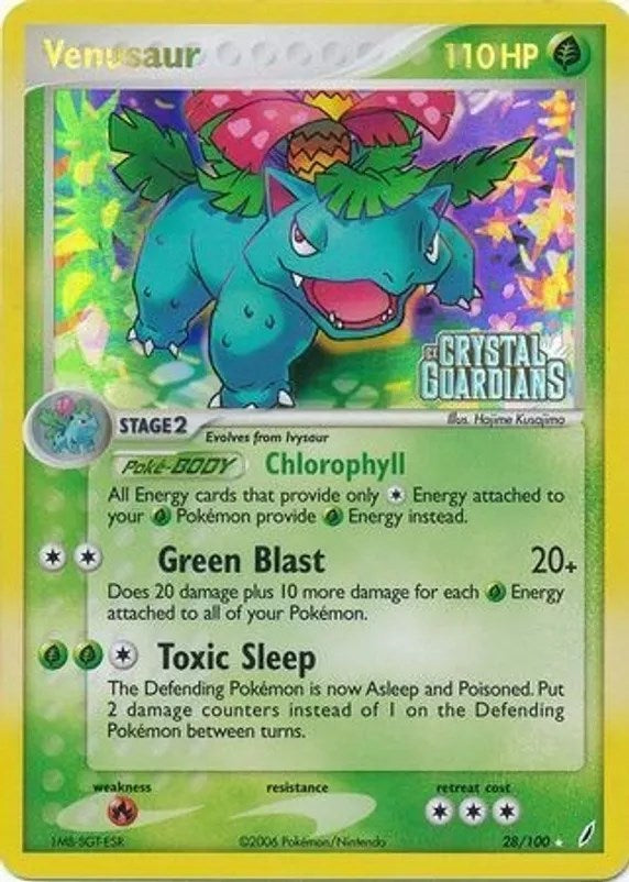 Venusaur (028/100) (Prerelease) [EX: Crystal Guardians] - Card Brawlers | Quebec | Canada | Yu-Gi-Oh!