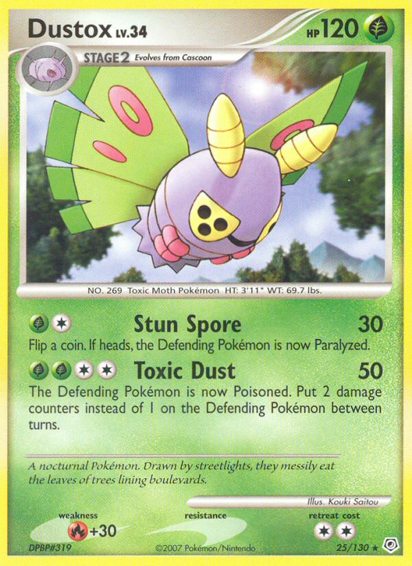 Dustox (25/130) [Diamond & Pearl: Base Set] - Card Brawlers | Quebec | Canada | Yu-Gi-Oh!