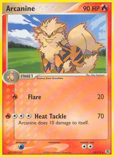 Arcanine (18/112) [EX: FireRed & LeafGreen] - Card Brawlers | Quebec | Canada | Yu-Gi-Oh!