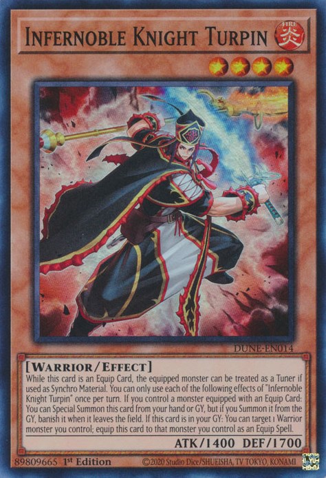 Infernoble Knight Turpin [DUNE-EN014] Super Rare - Card Brawlers | Quebec | Canada | Yu-Gi-Oh!