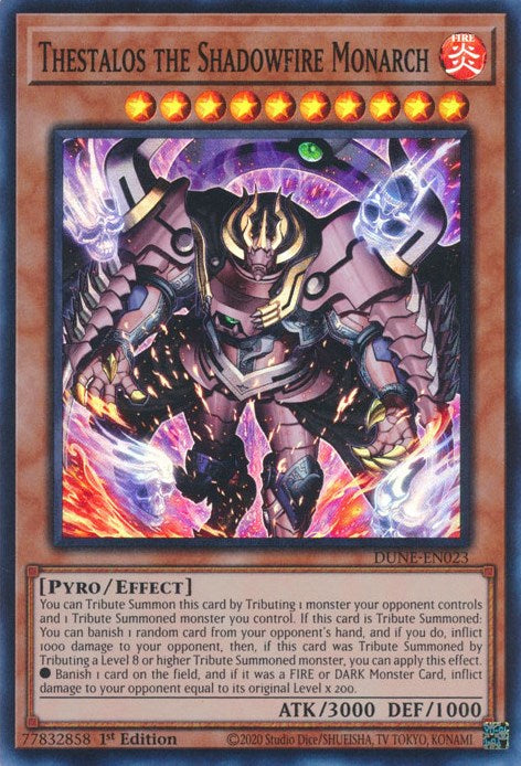 Thestalos the Shadowfire Monarch [DUNE-EN023] Super Rare - Card Brawlers | Quebec | Canada | Yu-Gi-Oh!