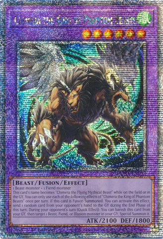 Chimera the King of Phantom Beasts [DUNE-EN033] Quarter Century Secret Rare - Card Brawlers | Quebec | Canada | Yu-Gi-Oh!