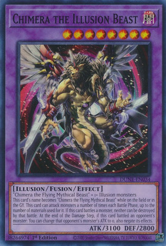 Chimera the Illusion Beast [DUNE-EN034] Super Rare - Card Brawlers | Quebec | Canada | Yu-Gi-Oh!