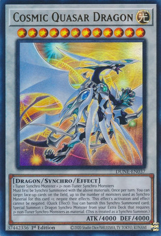 Cosmic Quasar Dragon [DUNE-EN037] Ultra Rare - Card Brawlers | Quebec | Canada | Yu-Gi-Oh!