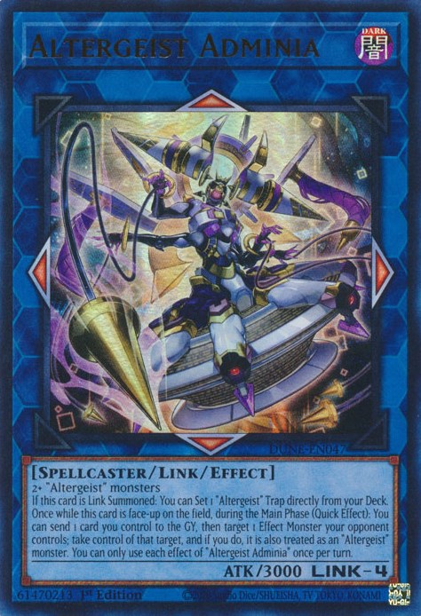 Altergeist Adminia [DUNE-EN047] Ultra Rare - Card Brawlers | Quebec | Canada | Yu-Gi-Oh!