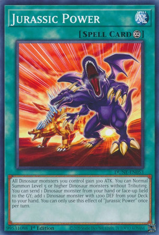 Jurassic Power [DUNE-EN053] Common - Card Brawlers | Quebec | Canada | Yu-Gi-Oh!