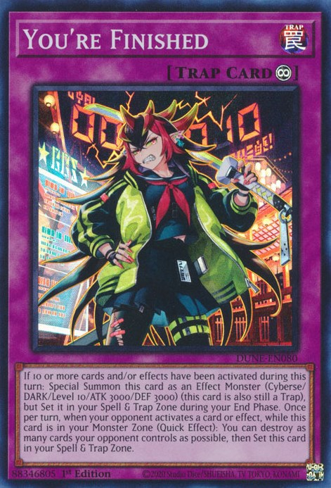 You're Finished [DUNE-EN080] Super Rare - Card Brawlers | Quebec | Canada | Yu-Gi-Oh!