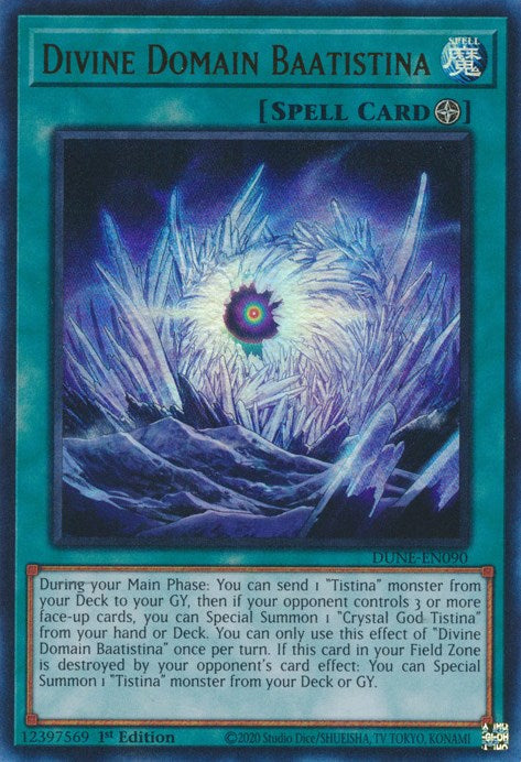 Divine Domain Baatistina [DUNE-EN090] Ultra Rare - Card Brawlers | Quebec | Canada | Yu-Gi-Oh!